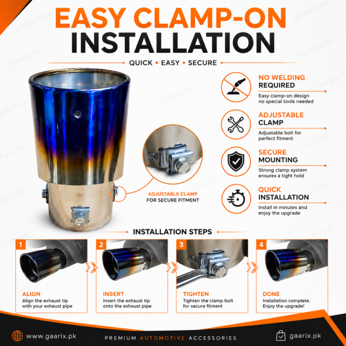 Burnt-Blue-Exhaust-Tip-Installation