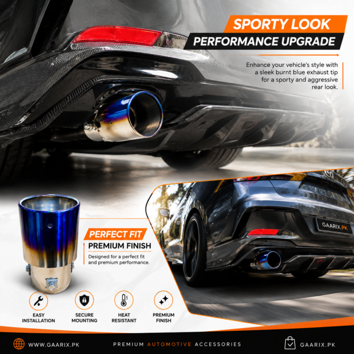 Burnt-Blue-Exhaust-Tip-Sporty-Look