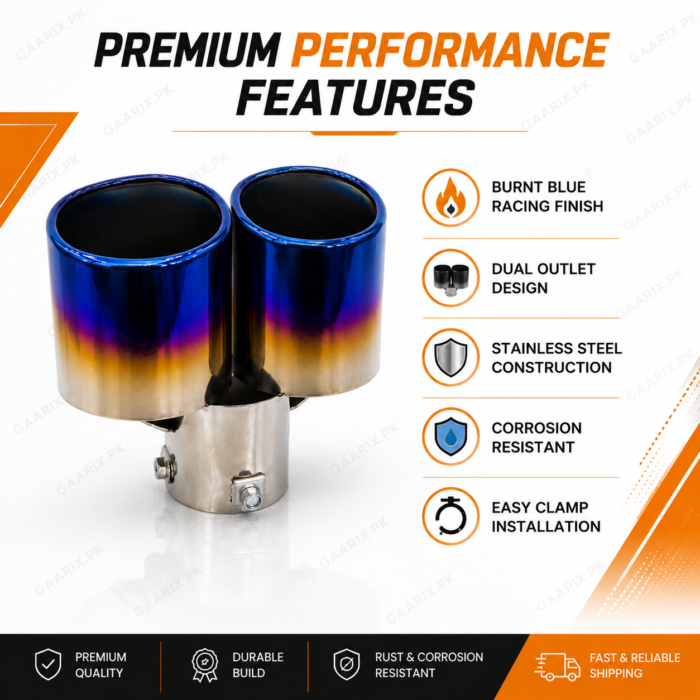 Dual-Burnt-Blue-Exhaust-Tip-Performance