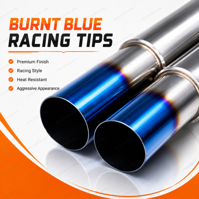 Dual performance exhaust muffler-brunt-blue-tip Dual performance exhaust muffler-brunt-blue-tip