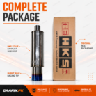 HKS style exhaust silencer-complete-package
