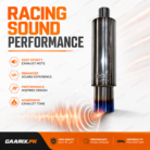 HKS style exhaust silencer-racing-sound