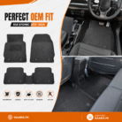 Premium Latex Rubber Floor Mats for KIA Stonic 2021–2024 with Custom OEM Fit