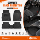 KIA Stonic 2021–2024 Interior with Premium Latex Rubber Floor Mats Installed