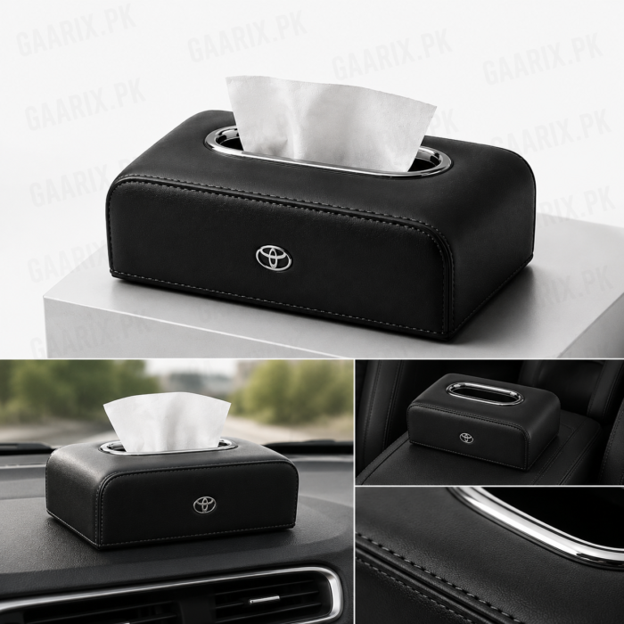 Leather-Tissue-Box-ToyotaLogo-Black-1