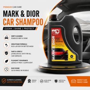 Mark & Dior Wash and Wax Car Shampoo 2 Liter – Premium Car Cleaning & Shine Formula