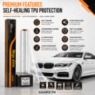TPU 8.5 Mil Paint Protection Film (PPF) – Self-Healing High Gloss Car Paint Protection Film