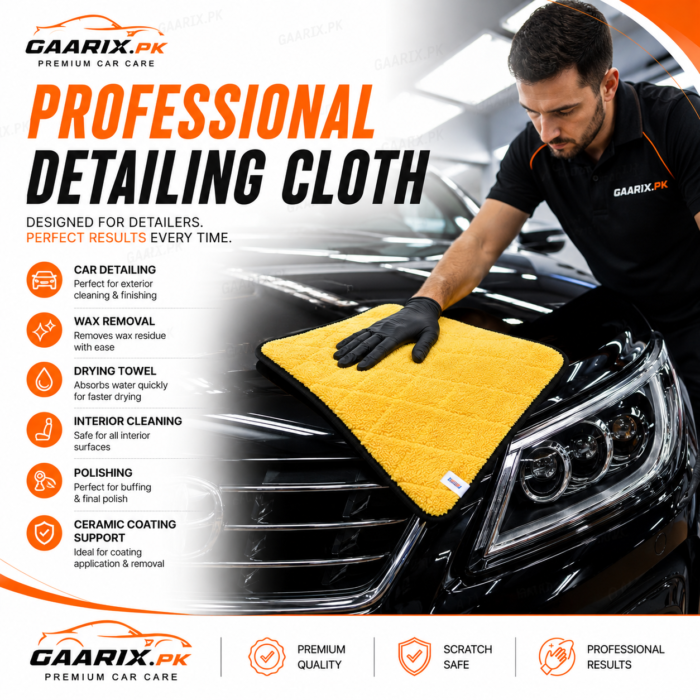 Microfiber-40x72-Main-Banner Premium 800 GSM Microfiber Drying Towel 40×72 CM Scratch-Free Car Detailing Cloth Yellow Microfiber Cleaning Towel