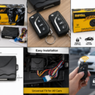 Royal Bemaz Car Keyless Entry System with Dual Remote Keys, Control Module, Wiring Harness and Trunk Release