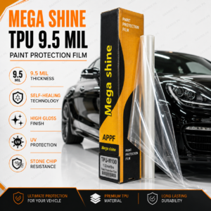 Mega Shine TPU 9.5 Mil Paint Protection Film 1.52m x 15m Self Healing High Gloss PPF Roll