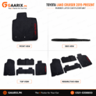 Toyota Land Cruiser (2019–Present) Custom Fit Waterproof Heavy Duty Latex Rubber Floor Mats