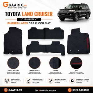 Toyota Land Cruiser (2019–Present) Custom Fit Waterproof Heavy Duty Latex Rubber Floor Mats