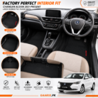 Premium custom-fit Changan Alsvin 2021–Present Latex Rubber PVC Floor Mats with waterproof heavy-duty PVC material, anti-slip backing, reinforced heel pad, and OEM fit.