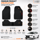 Premium custom-fit Changan Alsvin 2021–Present Latex Rubber PVC Floor Mats with waterproof heavy-duty PVC material, anti-slip backing, reinforced heel pad, and OEM fit.