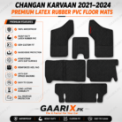Changan Karvaan 2021–2024 Latex Rubber PVC Floor Mats – Custom Fit Waterproof