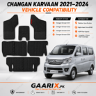 Changan Karvaan 2021–2024 Latex Rubber PVC Floor Mats – Custom Fit Waterproof