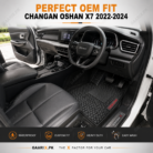 Changan Oshan X7 2022–2024 custom-fit waterproof Latex Rubber PVC floor mats with OEM fit and honeycomb anti-slip design