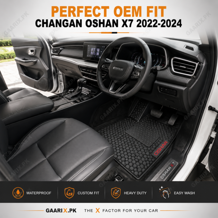 changan-oshan-x7-2022-2024-latex-rubber-car-floor-mat-oem-fit Changan Oshan X7 2022–2024 custom-fit waterproof Latex Rubber PVC floor mats with OEM fit and honeycomb anti-slip design
