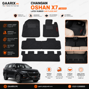Changan Oshan X7 7-Seater Custom Fit Latex Rubber Floor Mats (2022–Present)