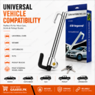 CQ Legend CQ-2003 Universal Steering Wheel and Pedal Lock Heavy Duty Anti Theft Car Security Lock