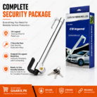 CQ Legend CQ-2003 Universal Steering Wheel and Pedal Lock Heavy Duty Anti Theft Car Security Lock