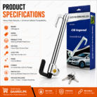 CQ Legend CQ-2003 Universal Steering Wheel and Pedal Lock Heavy Duty Anti Theft Car Security Lock