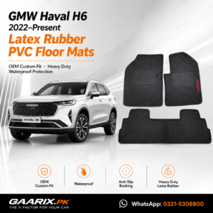 GMW Haval H6 2022–Present Latex Rubber PVC Floor Mats – OEM Custom Fit Waterproof Heavy Duty Car Floor Mats
