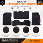 Honda BR-V 2016–2026 Latex Rubber PVC Floor Mats custom OEM fit waterproof heavy duty anti-slip black car floor mats for Pakistan