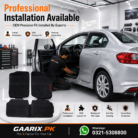 Honda City 2009–2020 Latex Rubber PVC Floor Mats with OEM custom fit, waterproof heavy-duty PVC latex construction and anti-slip backing for right-hand drive models.