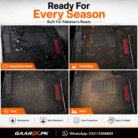 Honda Civic RS 2022–Present OEM Custom Fit Latex Rubber PVC Waterproof Heavy Duty Black Floor Mats 3-Piece Set