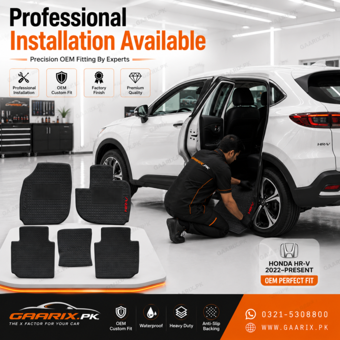 honda-hr-v-2022-present-latex-rubber-pvc-floor-mats-installation Honda HR-V 2022–Present Latex Rubber PVC Floor Mats