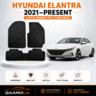 Hyundai Elantra 2021–Present Custom Fit Latex Rubber PVC Waterproof Floor Mats