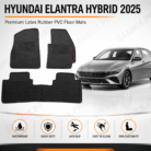 Hyundai Elantra Hybrid 2025 Latex Rubber PVC Floor Mats – OEM Custom Fit