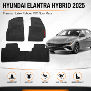 Hyundai Elantra Hybrid 2025 Latex Rubber PVC Floor Mats – OEM Custom Fit