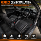 Hyundai Elantra Hybrid 2025 Latex Rubber PVC Floor Mats – OEM Custom Fit