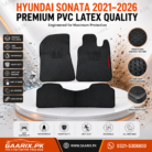 Hyundai Sonata 2021–2026 Latex Rubber PVC Floor Mats