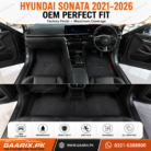 Hyundai Sonata 2021–2026 Latex Rubber PVC Floor Mats