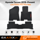 Hyundai Tucson 2019–Present Latex Rubber PVC Floor Mats – OEM Custom Fit Waterproof Heavy Duty 3-Piece Set
