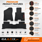 Hyundai Tucson 2019–Present Latex Rubber PVC Floor Mats – OEM Custom Fit Waterproof Heavy Duty 3-Piece Set