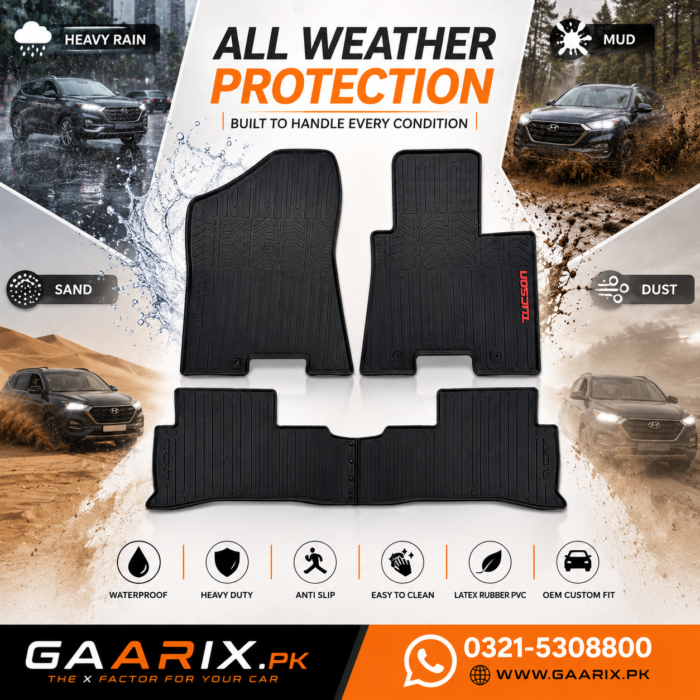 hyundai-tucson-2019-present-latex-rubber-pvc-floor-mats-weather-protection Hyundai Tucson 2019–Present Latex Rubber PVC Floor Mats – OEM Custom Fit Waterproof Heavy Duty 3-Piece Set