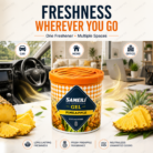 Sameili Pineapple Gel Air Freshener with fresh tropical fragrance
