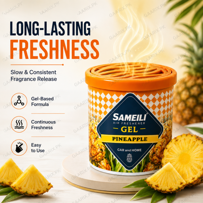 Sameili Pineapple Gel Air Freshener with fresh tropical fragrance