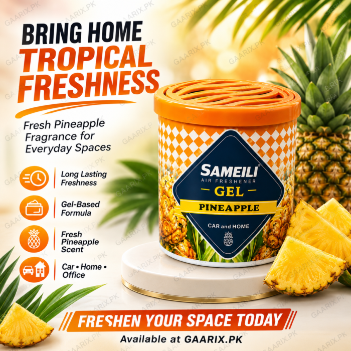 Sameili Pineapple Gel Air Freshener with fresh tropical fragrance