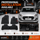 Suzuki Swift 2022–Present Latex Rubber PVC Floor Mats 3-Piece Custom Fit Waterproof Heavy Duty Black