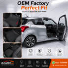 Suzuki Swift 2022–Present Latex Rubber PVC Floor Mats 3-Piece Custom Fit Waterproof Heavy Duty Black