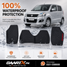 Suzuki Wagon R 2014–Present Latex Rubber PVC Floor Mats with OEM custom fit, waterproof honeycomb surface, and anti-slip backing.