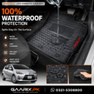Toyota Aqua Premium Latex Rubber PVC Floor Mats Custom Fit Waterproof Heavy Duty Black 3-Piece Set