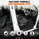 Toyota Hilux Revo 2021–Present Custom Fit 4-Piece Latex Rubber PVC Floor Mats with Waterproof Heavy-Duty Anti-Slip All-Weather Protection