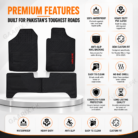Toyota Hilux Vigo 2014–2021 Premium Latex Rubber PVC Floor Mats
