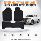 Toyota Hilux Vigo 2014–2021 Premium Latex Rubber PVC Floor Mats
